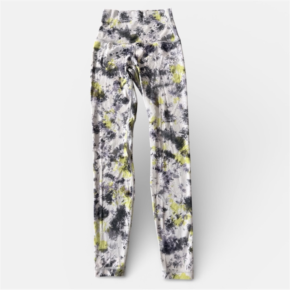 Lululemon Align Super High Rise in Radial Mauve Tie Dye-size 4